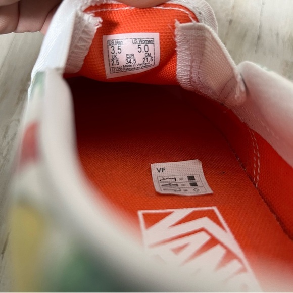 Vans Unisex Kids Fruit Salad Multicolor Slip On Shoes Size US 5 W Or 3.5 Man - Picture 5 of 6